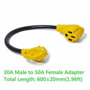 Adapter 24in 125V 30A Male to 50A Female Dogbone Adapter Marine for Yacht R