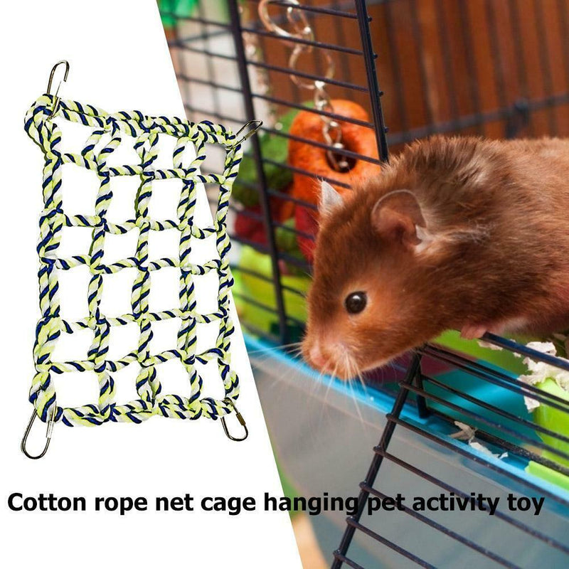 Parrot Climbing Net Bird Swing Rope Ladder Hanging Chewing Toys for Hamster