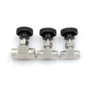 1/4"BSP Female Thread Stainless Flow Control Shut Off Needle Valve Water Gas BX