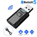 Wireless Music Audio Dongle 2 in 1 USB Bluetooth Adapter Transmitter Receiver