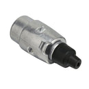 7 Pin Metal Trailer Plug Towbar Towing Lights Socket Car Van Caravan 12V A_