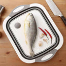 Foldable Chopping Board Drain Basket Multi-Function 3 In 1 Sink Cutting Board Hn