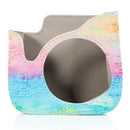Film Camera Bag Carry w/ Strap Rainbow Painting for Fuji Instax Mini 9