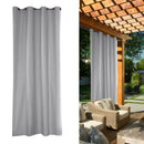 Thicken Outdoor Curtain Waterproof Grommet Public Divider Blackout Gray 54x96"
