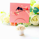 Rose Basket Shaped Wedding Place Card Holders with Holder Stand Memo Holder Card