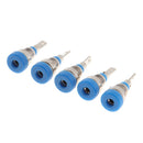 5Pcs 2mm Banana Plugs Female Jack Socket Plug Wire Connector Blue