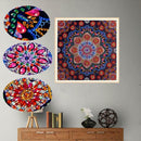 5D DIY Special Shaped Diamond Painting Ethnic Flower Cross Stitch Embroider