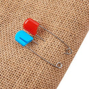 1 Box (100pcs) 2 Inch Assorted Color Plastic Head Pins Baby Safety Pins Dia