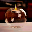 Thermal Glass Tealight Candle Holder for Candlelight Dinner Decoration 8cm