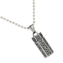 Retro Hexagon Column Box Urn Cremation Pendant Necklace Ash Holder For Pet