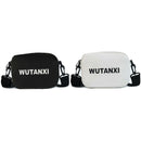 New Korean Fashion Print Letter Bag Casual Simple Shoulder Bag Black