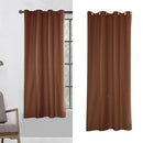 Waterproof Outdoor Curtain Drape Heat Insulated for Patio Pivilion Coffee 54x96"