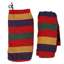 190cm x 80cm Stripe Hang Bed Canvas Hammock 120kg Strong and Comfortable (R