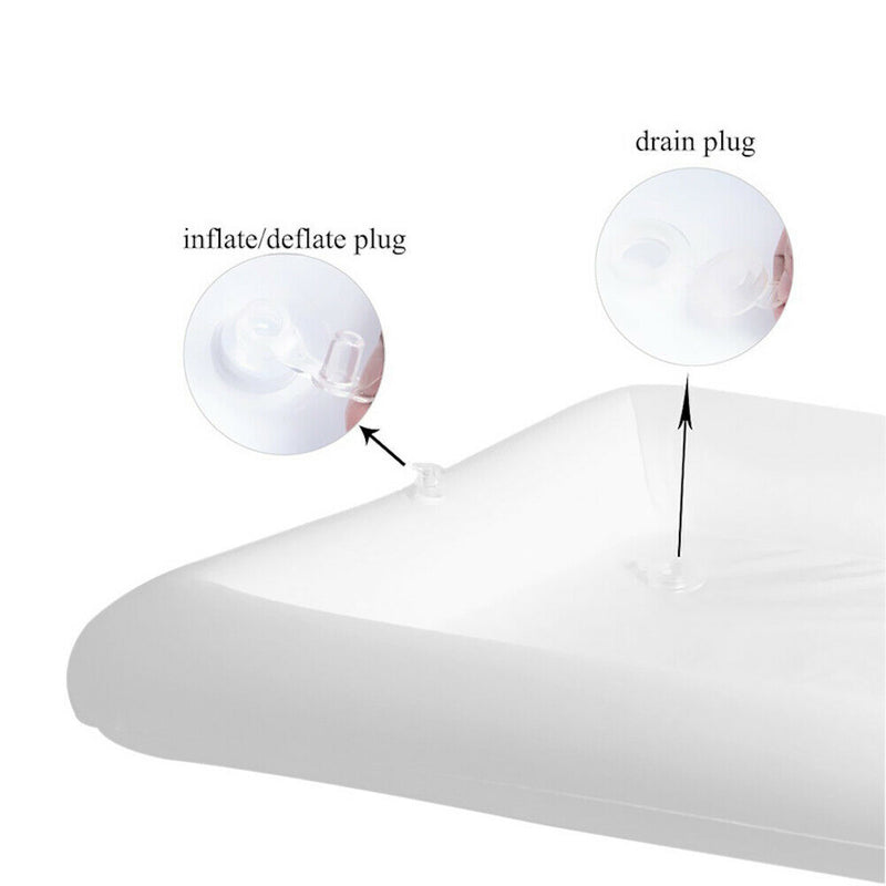 Inflatable Air Mattress Pool Water Salad Tray Beach Party Food Drink Holder