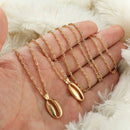 Women VintageShell Pendant Chain Boho Multilayer Necklace Charm Choker JewelryBX