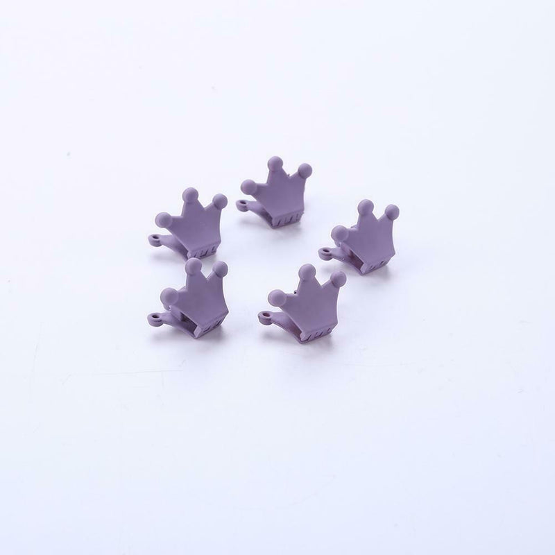 10pcs Crown Hair Clips Children Girls Claw Barrettes Mini Jaw Hairpin (08) A