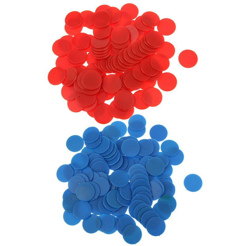200PCS Opaque Plastic Board Game Counters Numeracy