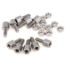 10Sets 5+7mm Header Plate Bracket Stud Bolt & Nut Nuts Screw D-Sub VGA seria Kw