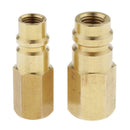 R-134a 1/4" Air Conditioning Adapter Set Metal Durable High-quality 2Pieces