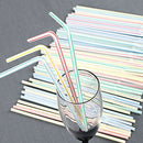 1000Pcs Disposable Flexible Straws Plastic Drinking Supplies M5I9