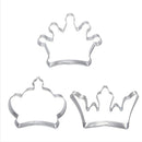3 Princess Crown King Queen Party Cookie Cutter Cake Biscuit Baking Tool Mold ME