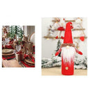 2pcs Gnome Wine Bottle Set Cover Bag Sweater for Christmas Decoration