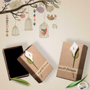 Retro Kraft Paper Jewelry Box Ring Necklace Earrings Jewelry  Box Elegant  Favor