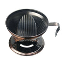Pour Over Stainless Steel Coffee Dripper Coffee Filter Cone Holder Bronze
