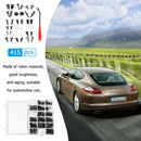 415pcs Mixed Car Fasteners Bumper Door Trim Panel Rivets Clips + Tool for Ford