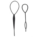 Women's 4Pcs Hair Twist Styling Clip Stick Bun Maker Braid Tool Black