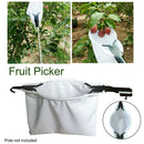 Lightweight Pear Peach Orchard Collector Garden Tool Steel Fruit Picker With Bag