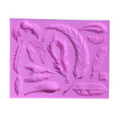 Feather Wings Fondant Cake Mould Baking Tool Chocolate Silicone Mold Craft BX