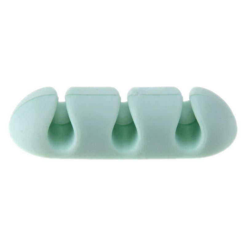 Mini Adhesive Ethernet Charging Data Earphone Cable Organizer Tool(Green)