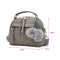 Women Messenger Handbag Shoulder Bag PU Leather Satchel Sling Bag/Grey