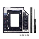 Universal 9.5/12.7mm Caddy SATA 2nd HDD SATA Hard Drive Optical TOP Bay ada W0M7
