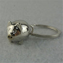 Alloy Mini Pig Keyring Charm Pendant Keychain Key Ring Chain Chrismas Gift MO