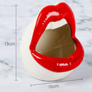 Cute Cartoon Ashtray Lips Ceramic Ashtray Creative Flower Pot Trendy Mouth  T7S8