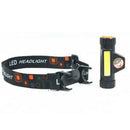 Portable Mini Led Head light lamp Flashlight Waterproof Q5+Cob Headlight fo O5U2