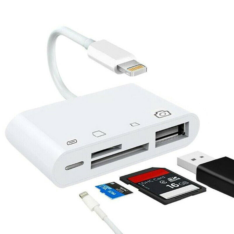 4 In 1 Adapter To TF  Card Reader Camera USB AdapterSEAU
