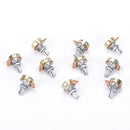 10 PCS WH148 B10K Linear Potentiometer 15mm Shaft With Nuts And WasheME