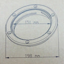 1X(6 inch Boat Round Non Slip Inspection Hatch With Detachable Cover Boat H