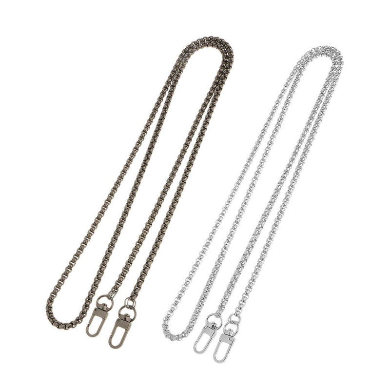2Pack Purse Bag Chain with Buckles Womens Clutch Wallet Bag Strap Replacement