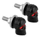 4 Pieces 6mm Plastic Motorcycle License Plate Bolts with Washers Repair Set