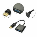 Display Port DP Male to VGA Female Video Converter Adapter Cable For PC Laptop