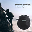 Climbing Chalk Bag Non-slip Adjustable Magnesium Powder Storage Pouch Black