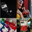 400ml Transparent PVC Reusable Blood Energy Drink Bag Halloween Vampire  OZ