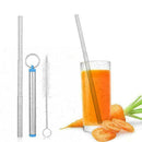 Cleaning Brush Telescopic drinking straw Stainless straw metal steel X6H6 N Z8P9
