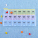 21 Grids Weekly Pills Storage Box Stationery Candy Holder Home Organizer