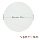 72Pcs Round Paper Silicone Oil Non-Stick Baking Papers Pad Mats White Di SQH