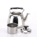 1L Stainless Steel Whistling Tea Kettle Pot Infuser Kitchen Restaurant Use